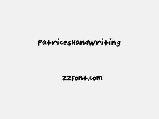 PatricesHandwriting