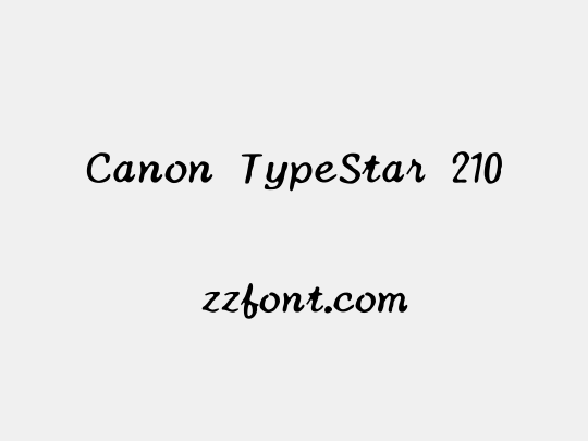 Canon TypeStar 210