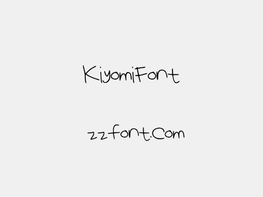 KiyomiFont