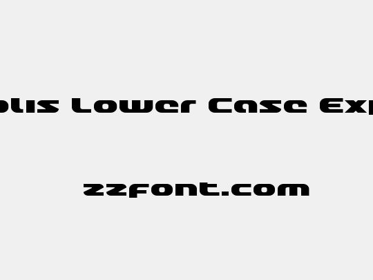 Annapolis Lower Case Expanded