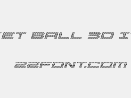 Pocket Ball 3D Italic
