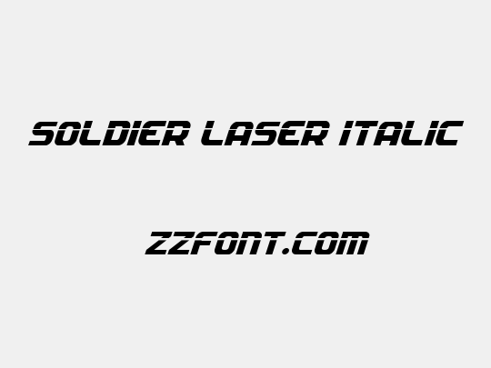 Soldier Laser Italic