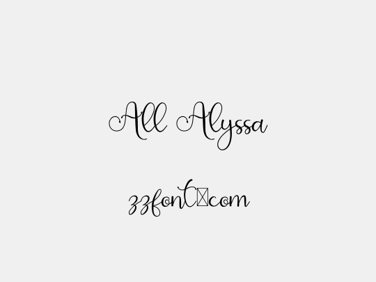 All Alyssa