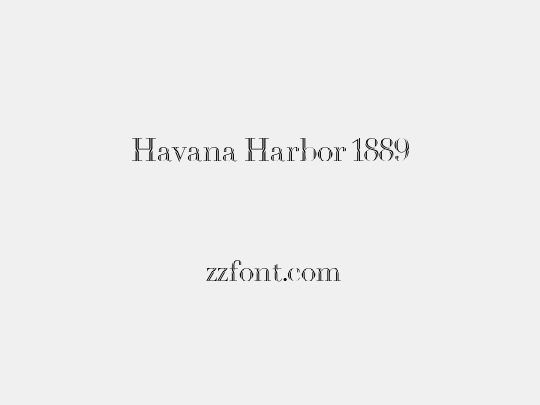 Havana Harbor 1889