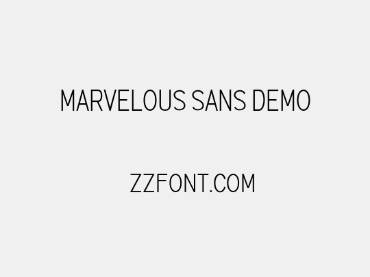 Marvelous Sans Demo