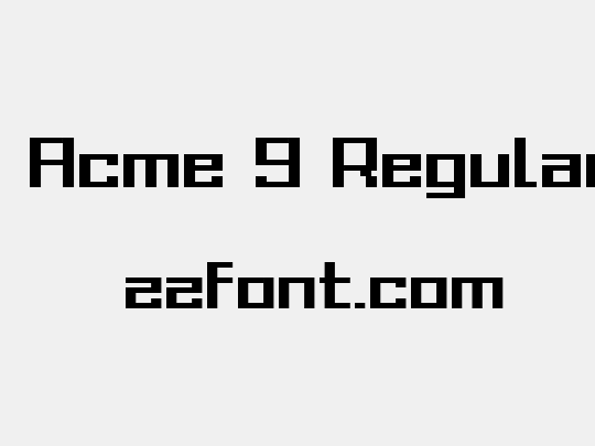 Grixel Acme 9 Regular Bold