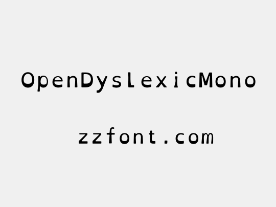 OpenDyslexicMono