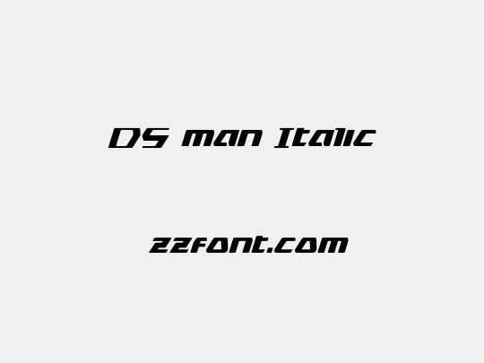 DS man Italic