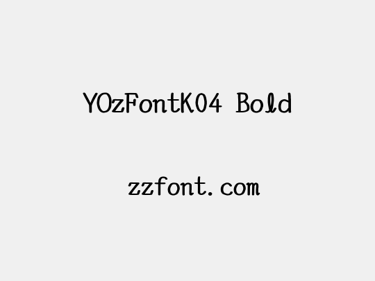 YOzFontK04 Bold