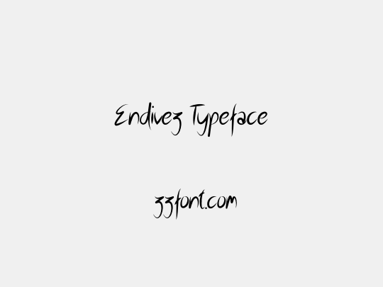 Endivez Typeface