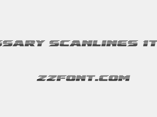 Emissary Scanlines Italic