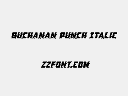 Buchanan Punch Italic
