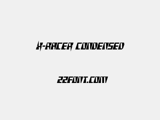 X-Racer Condensed