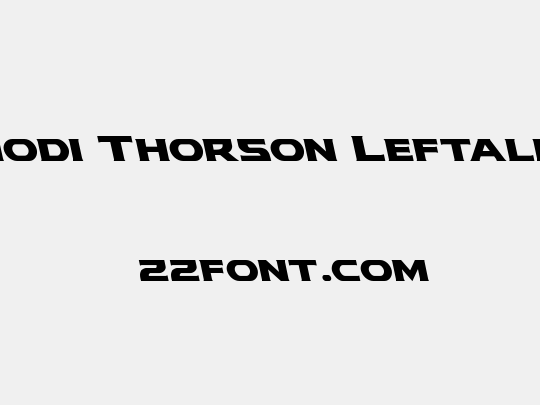 Modi Thorson Leftalic