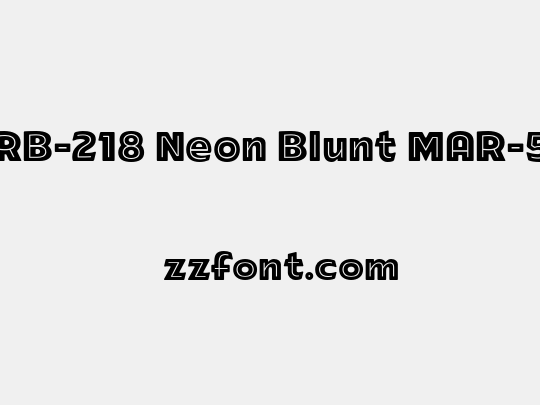 ARB-218 Neon Blunt MAR-50