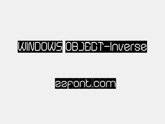 WINDOWS OBJECT-Inverse