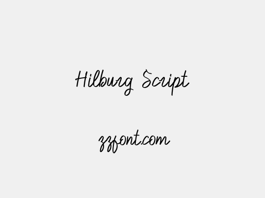 Hilburg Script