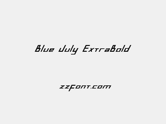 Blue July ExtraBold