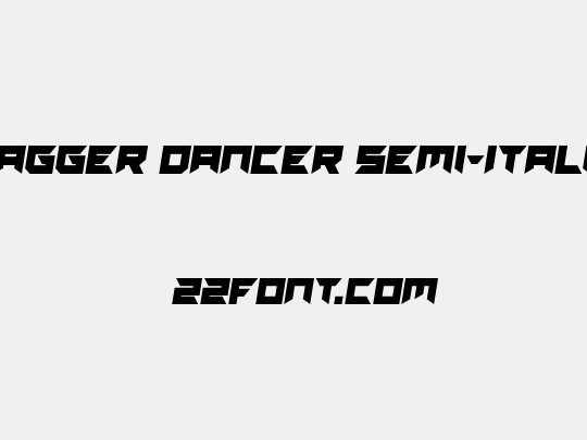 Dagger Dancer Semi-Italic