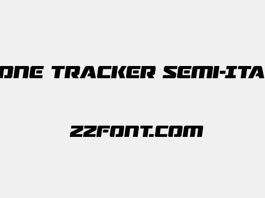 Drone Tracker Semi-Italic