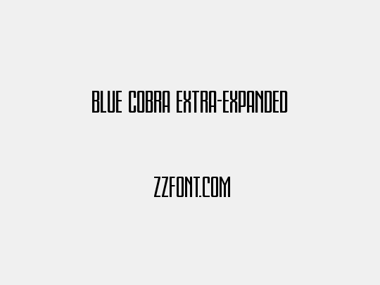 Blue Cobra Extra-Expanded