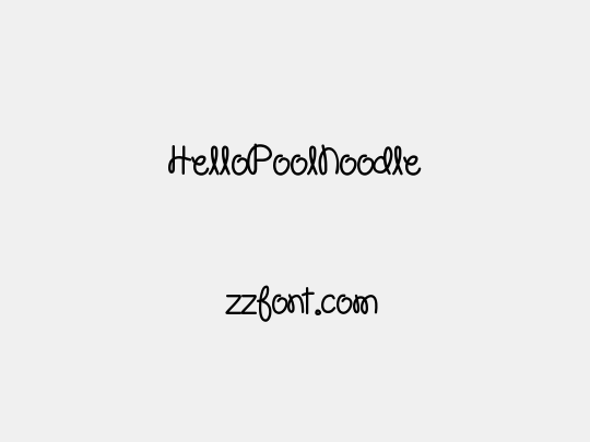 HelloPoolNoodle