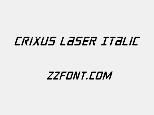 Crixus Laser Italic
