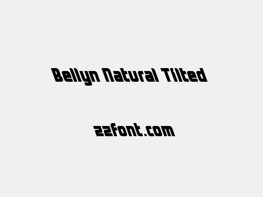 Bellyn Natural Tilted