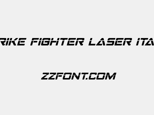 Strike Fighter Laser Italic