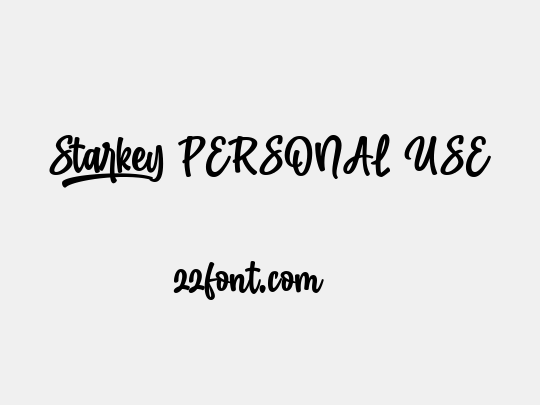 Starkey PERSONAL USE
