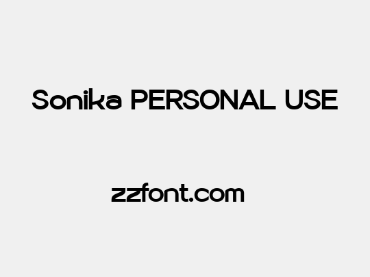 Sonika PERSONAL USE