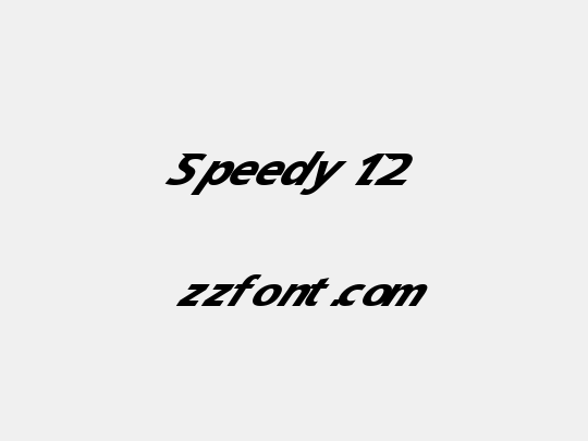 Speedy 12