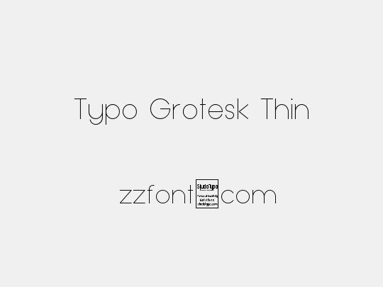 Typo Grotesk Thin