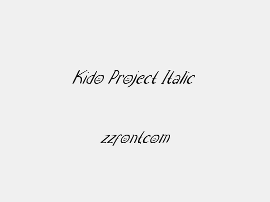 Kido Project Italic