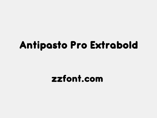 Antipasto Pro Extrabold