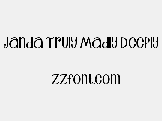 Janda Truly Madly Deeply