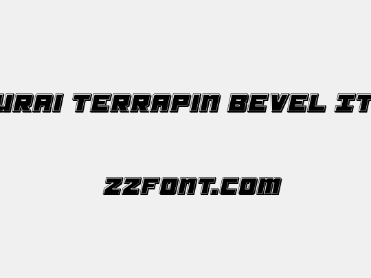 Samurai Terrapin Bevel Italic