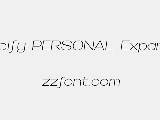 Specify PERSONAL Expanded