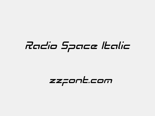 Radio Space Italic