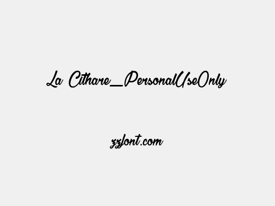 La Cithare_PersonalUseOnly