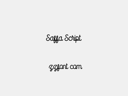 Saffa Script