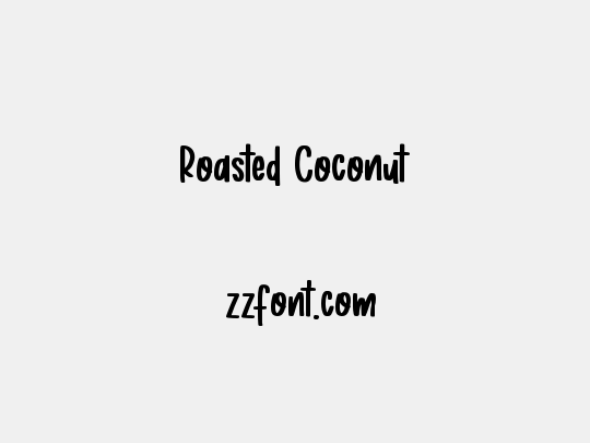 Roasted Coconut