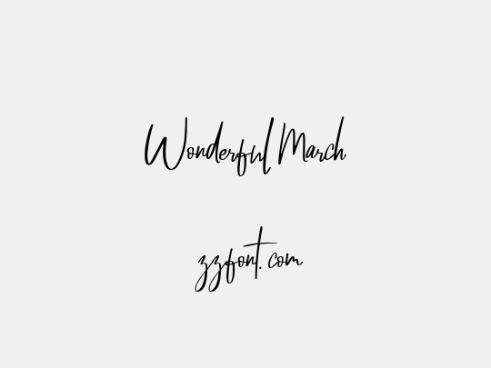 Wonderful March