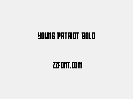 Young Patriot Bold