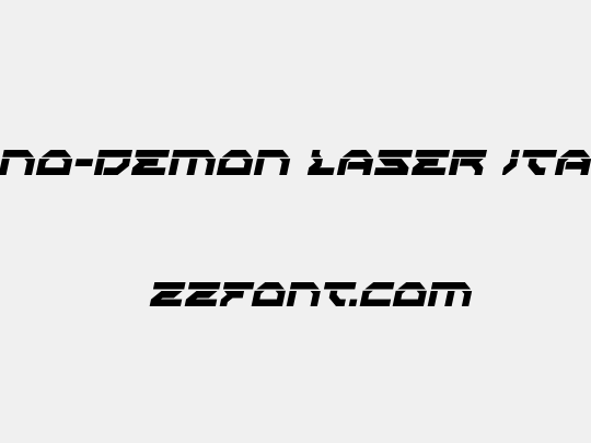 Xeno-Demon Laser Italic