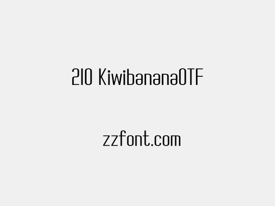 210 KiwibananaOTF