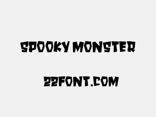 SPOOKY MONSTER