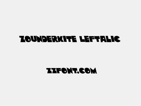 Zounderkite Leftalic