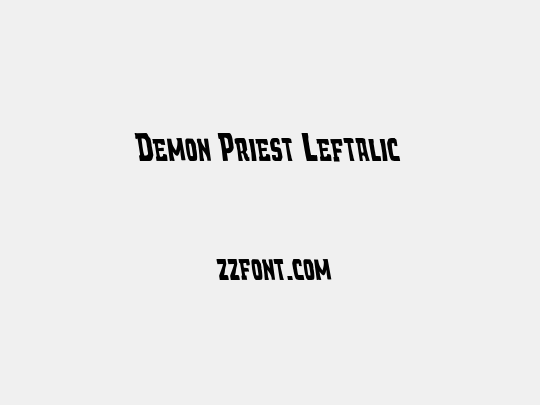 Demon Priest Leftalic