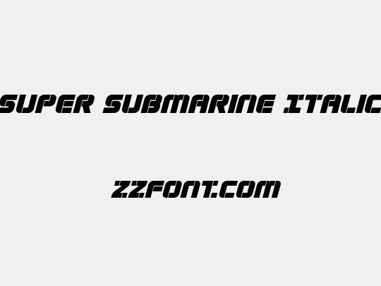 Super Submarine Italic